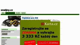 What Onaljny.cz website looked like in 2011 (12 years ago)