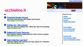 What Occhiolino.it website looked like in 2011 (12 years ago)