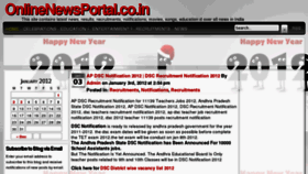 What Onlinenewsportal.co.in website looked like in 2012 (12 years ago)