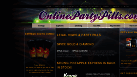 What Onlinepartypills.com website looked like in 2012 (12 years ago)