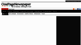 What Onepagenewspaper.com website looked like in 2012 (12 years ago)