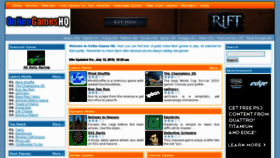 What Onlinegameshq.com website looked like in 2011 (13 years ago)