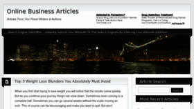 What Online-biz-articles.com website looked like in 2012 (11 years ago)