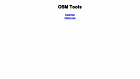 What Osmtools.de website looked like in 2012 (11 years ago)