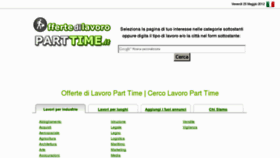 What Offertedilavoroparttime.it website looked like in 2012 (13 years ago)