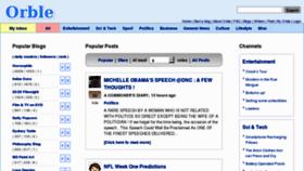 What Orble.com website looked like in 2012 (11 years ago)