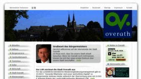 What Overath.de website looked like in 2012 (11 years ago)