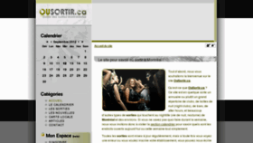 What Ousortir.ca website looked like in 2012 (11 years ago)