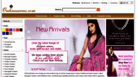 What Onlinesarees.com website looked like in 2012 (11 years ago)