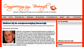 What Oranjeverenigingbeverwijk.nl website looked like in 2012 (11 years ago)