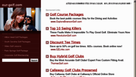 What Our-golf.com website looked like in 2012 (11 years ago)