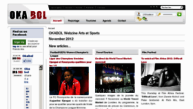What Okabol.com website looked like in 2012 (11 years ago)