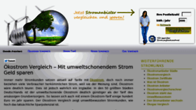 What Oekostrom-vergleichen.de website looked like in 2012 (11 years ago)