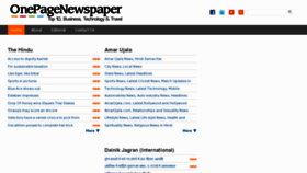 What Onepagenewspaper.com website looked like in 2013 (11 years ago)