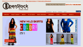 What Openstockapparel.com website looked like in 2013 (11 years ago)