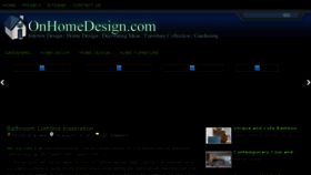 What Onhomedesign.com website looked like in 2013 (11 years ago)