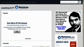 What Overtime.fr website looked like in 2013 (11 years ago)