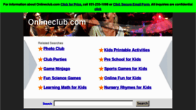 What Onlineclub.com website looked like in 2013 (11 years ago)