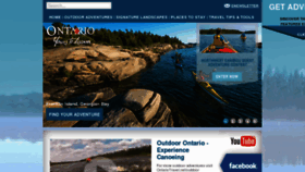 What Ontariooutdoor.com website looked like in 2013 (10 years ago)
