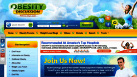 What Obesitydiscussion.com website looked like in 2013 (10 years ago)