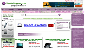 What Offersforshoppers.com website looked like in 2013 (10 years ago)