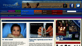 What Opusteno.rs website looked like in 2013 (10 years ago)