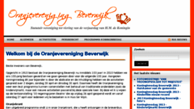 What Oranjeverenigingbeverwijk.nl website looked like in 2013 (10 years ago)