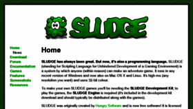 What Opensludge.sourceforge.net website looked like in 2013 (10 years ago)