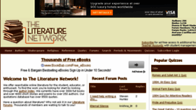 What Onlineliterature.com website looked like in 2013 (10 years ago)