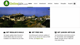 What Onlinejain.com website looked like in 2013 (10 years ago)