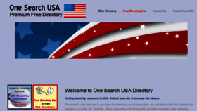 What Onesearchusa.com website looked like in 2013 (10 years ago)