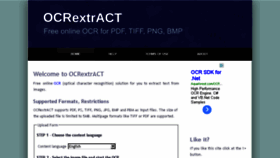 What Ocr-extract.com website looked like in 2013 (10 years ago)