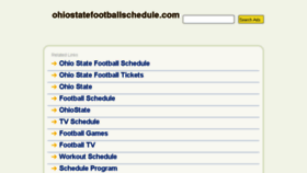 What Ohiostatefootballschedule.com website looked like in 2013 (10 years ago)