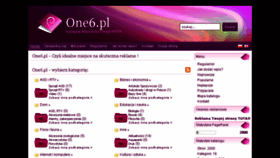 What One6.pl website looked like in 2013 (10 years ago)