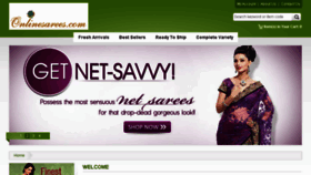 What Onlinesarees.com website looked like in 2013 (10 years ago)