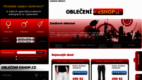 What Obleceni-eshop.cz website looked like in 2013 (10 years ago)