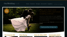 What Ourwedding.co.uk website looked like in 2013 (10 years ago)