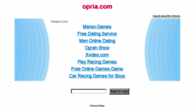 What Opria.com website looked like in 2013 (10 years ago)
