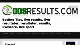 What Oddsresults.com website looked like in 2013 (10 years ago)