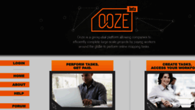 What Ooze.me website looked like in 2013 (10 years ago)