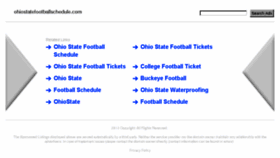 What Ohiostatefootballschedule.com website looked like in 2013 (10 years ago)