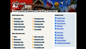 What Owa.net website looked like in 2013 (10 years ago)
