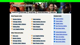 What Onelove.com website looked like in 2014 (10 years ago)