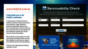 What Onlyoz.com.au website looked like in 2014 (10 years ago)