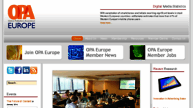 What Opa-europe.org website looked like in 2014 (10 years ago)
