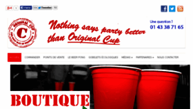 What Originalcup.fr website looked like in 2014 (10 years ago)