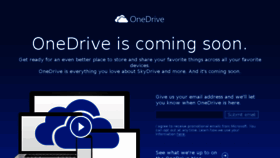What Onedrive.com website looked like in 2014 (10 years ago)