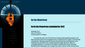 What Onthewaterfront.com website looked like in 2014 (10 years ago)