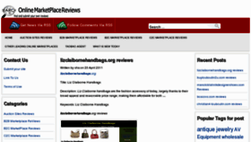 What Onlinemarketplacereviews.com website looked like in 2011 (13 years ago)