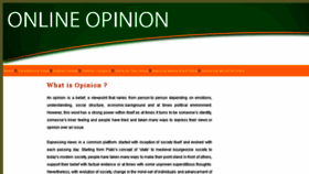 What Onlineopinion.in website looked like in 2014 (10 years ago)